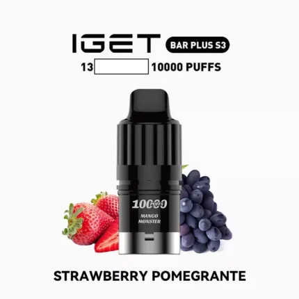 IGET BAR PLUS S3 POD - Strawberry Pomegranate